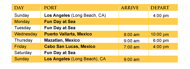 itinerary